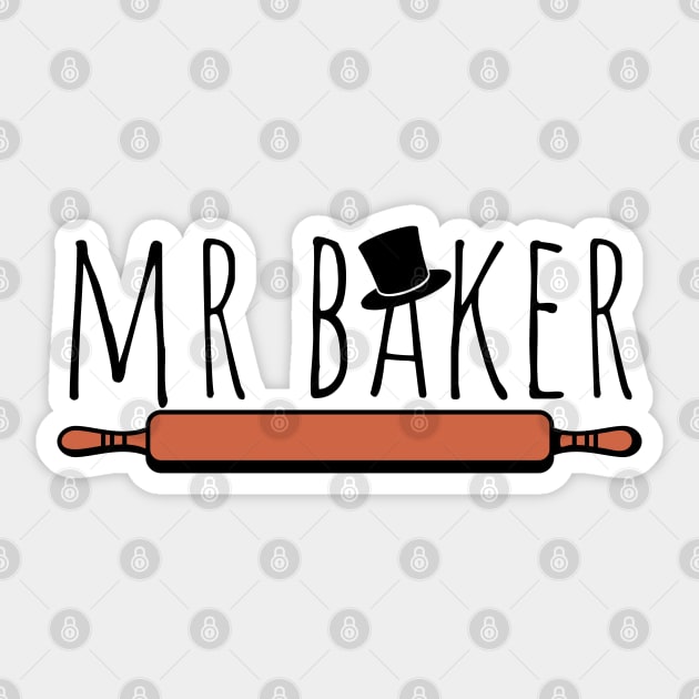 Mr baker Sticker by Craftycarlcreations